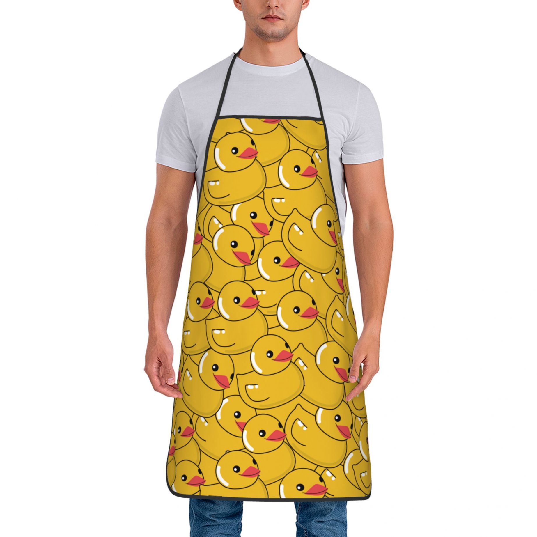 RubberDucks Aprons for Women Men Waterproof Apron Kitchen Chef Cooking