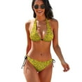 thumbnail image 1 of Rubber Ducks Bikinis Set Cute Animal Print Stylish Bikini Swimsuit Push Up String Swimwear Pattern Beach Outfits, 1 of 5