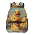 thumbnail image 1 of Rubber Ducks Funny Vintage Backpack Casual College Bag Zipper Laptop Daypack Hiking Rucksack Travel, 1 of 5