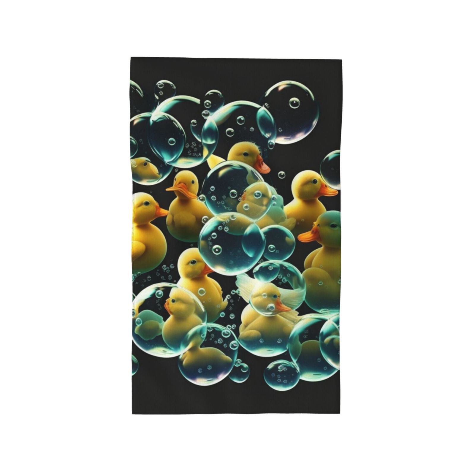 Rubber Ducks In Soap Bubbles 27.5" x 16" Ultra Soft Hand Towel, Face Wash Cloth for Bathroom, Gym, Travel, Pool