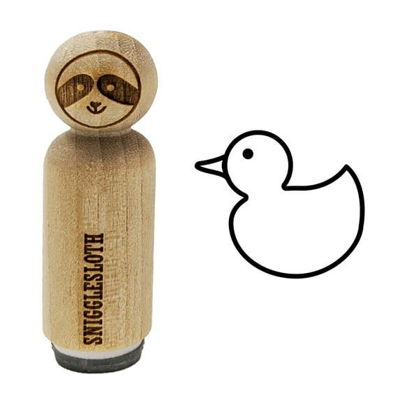 Rubber Ducky Rubber Stamp for Scrapbooking Crafting Stamping - Mini 1/2 Inch