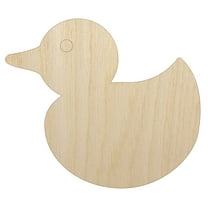 Rubber Ducky Wood Shape Unfinished Piece Cutout Craft DIY Projects - 4.70 Inch Size - 1/8 Inch Thick