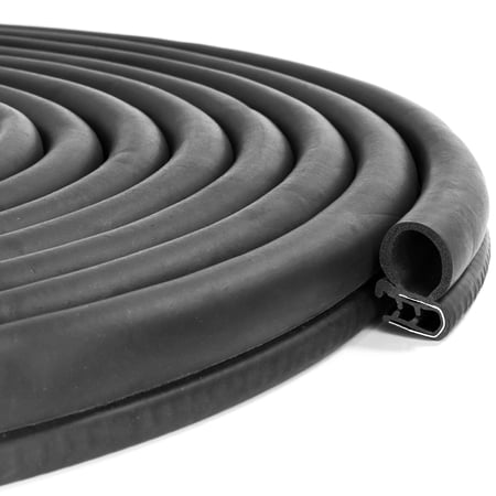 Rubber Edge Seal Trim Weather Strip Weather Strip Car Door Trunk Hood Window Protector Black 36FT