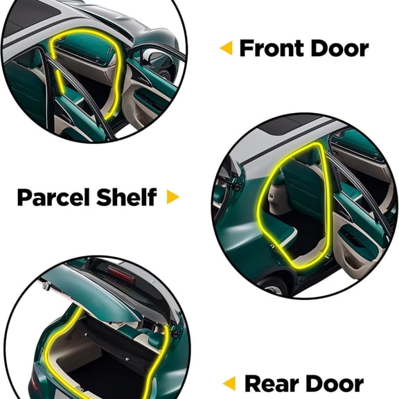 Rubber Edge Trim,Car Weather Striping,Door Rubber Seal Strip Trim Seal,Automotive Weather Stripping Edge Guard for Cars, Boats, RVs, Trucks, and Home Applications (30FT)