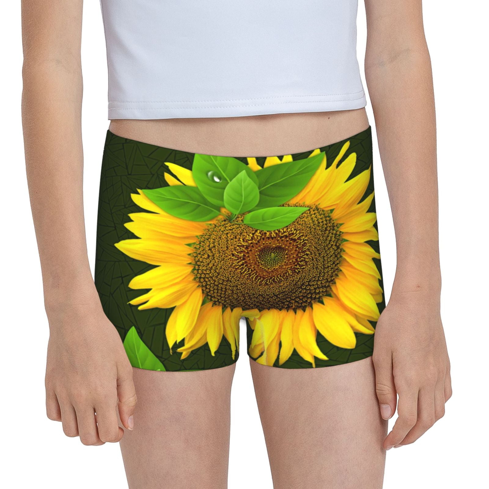 Easygdp Sunflower Girls Hipster Cotton Underwear Little Girls