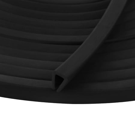 Rubber Edge Trim U Channel Weatherstrip Sealing Strip, Car Door Edge Protector, Covering Sharp Edges Black 7/16" x 11/32" 18FT
