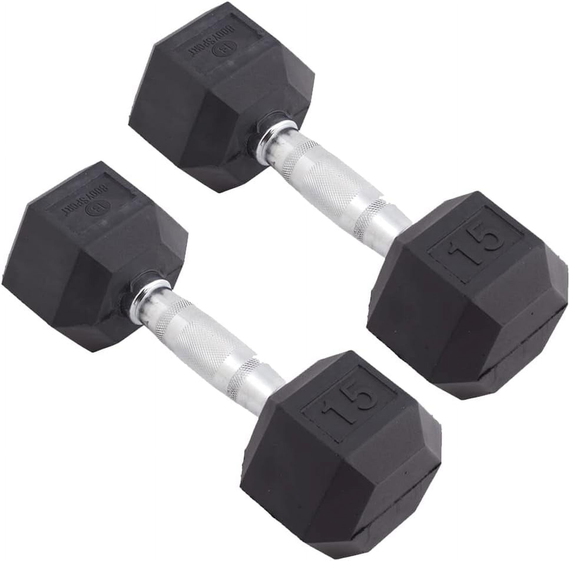 Rubber Encased Hex Dumbbell Weigh, Pair Dumbbells For Exercises Srengh raining Equipmen
