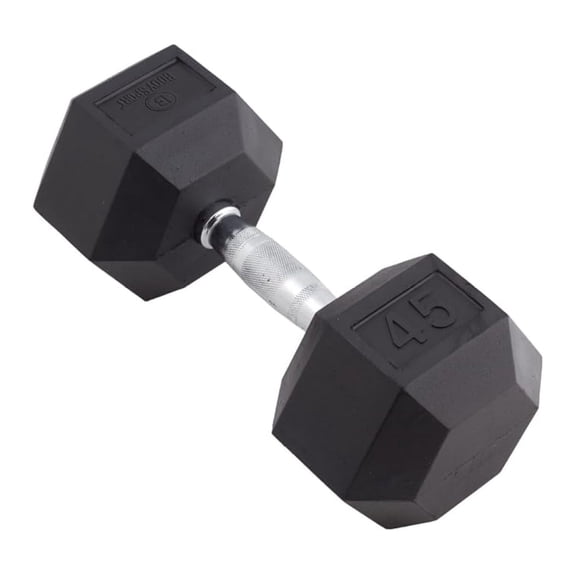 Rubber Encased Hex Dumbbell Weight, Single Dumbbells for Exercises Strength Training Equipment Home Gym Accessories Weight Training