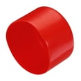 thumbnail image 1 of Rubber End Caps 100mm ID Vinyl Round Tube Bolt Cap Cover Screw Thread Protector Red, 1 of 4