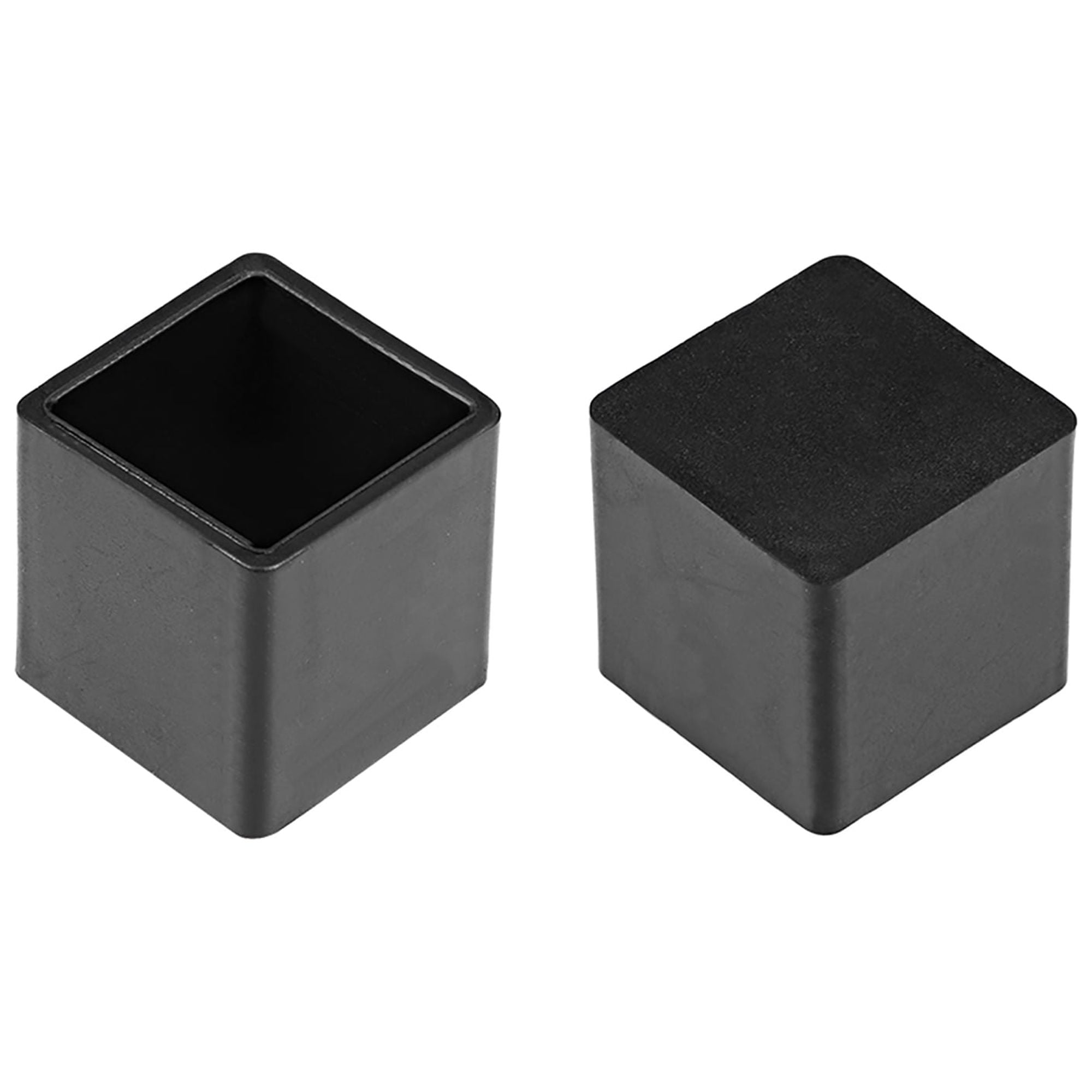 Speedda rubber square shaped furniture table chair leg foot cover cap black sale