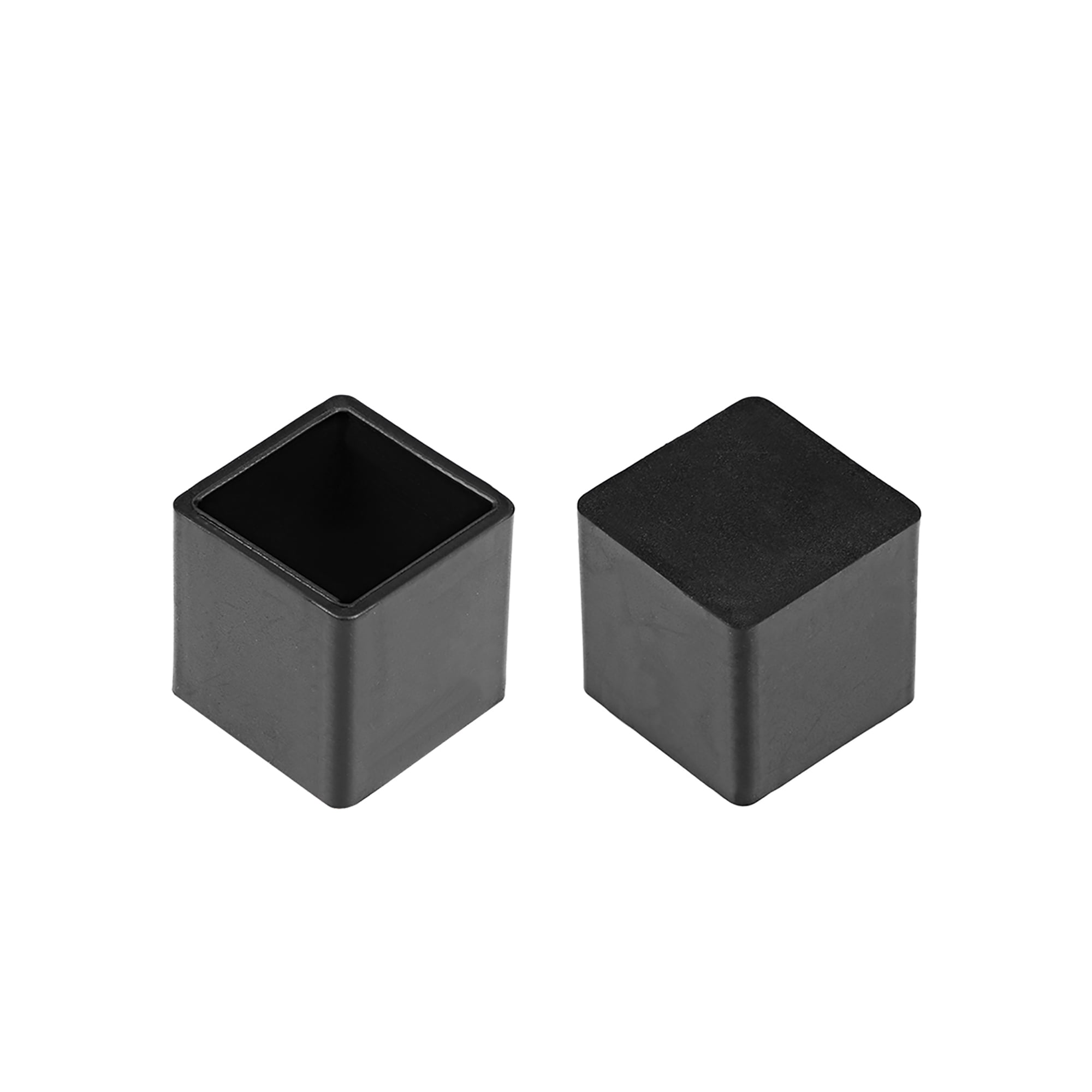 Rubber End Caps, 24mm x 24mm Square Furniture Table Chair Legs 12Pcs