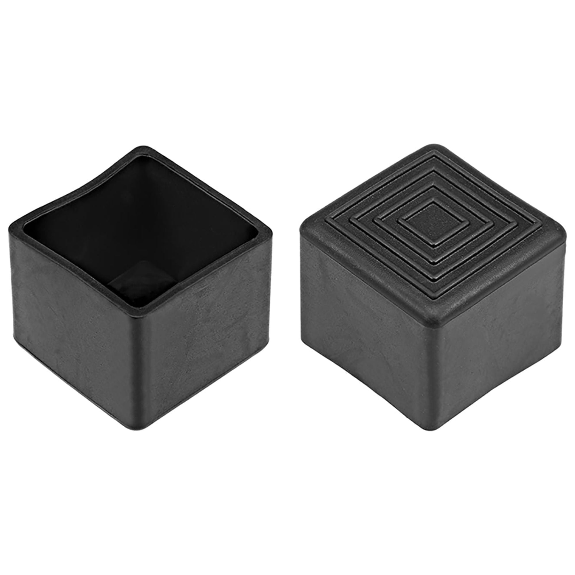 Speedda rubber square shaped furniture table chair leg foot cover cap black sale
