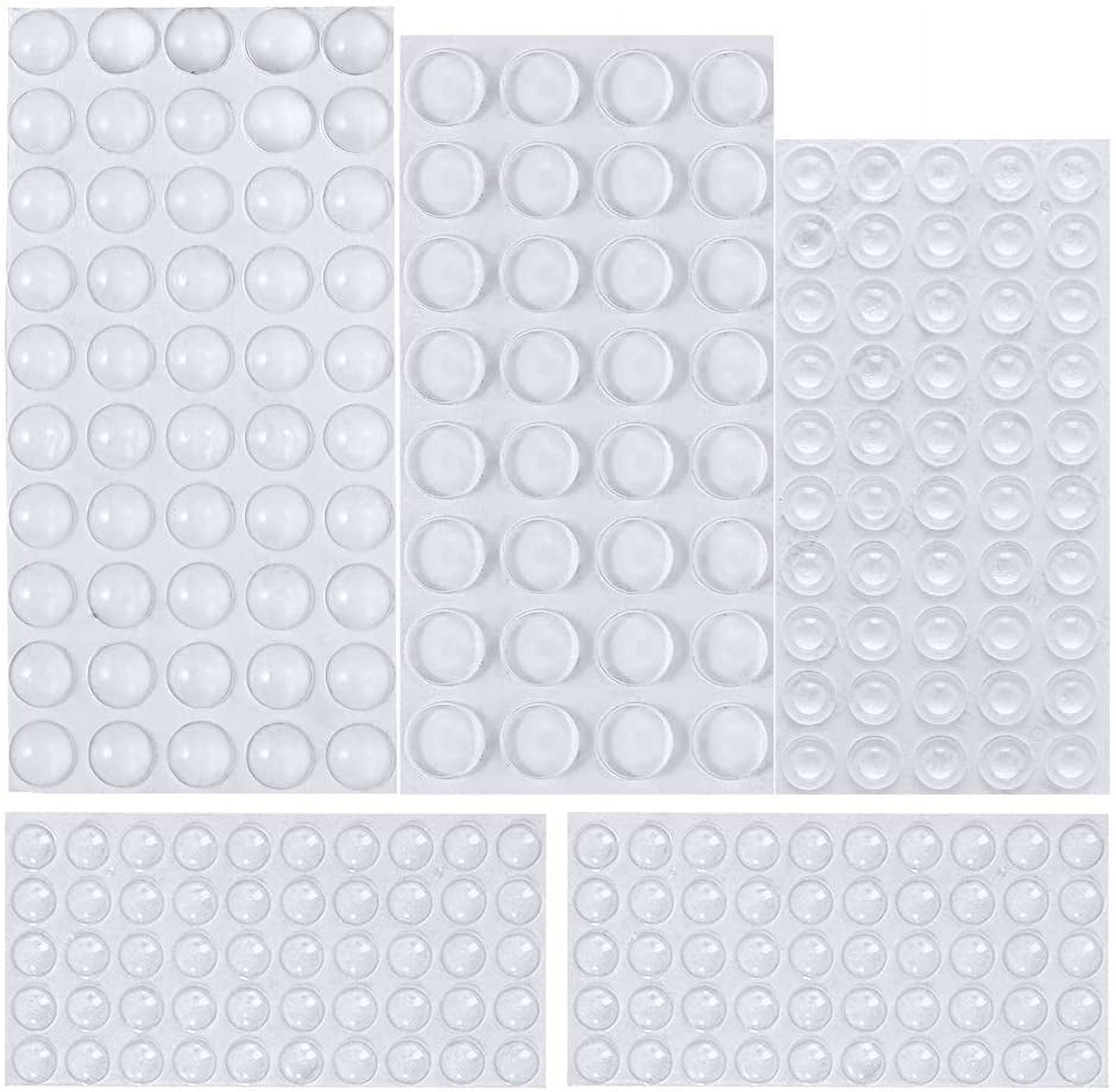 Rubber Feet Clear Adhesive Bumper Pads, 232 Pieces