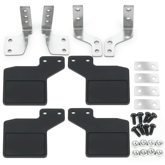 Rubber Fender Mudguard Mud Flaps Metal Fixing Bracket for TRX-4M Defender 1/18 RC Crawler Car Model Truck Upgrade Parts