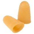 thumbnail image 1 of Rubber Finger Tips 12 Medium-Large, Amber, Dozen, 1 of 2