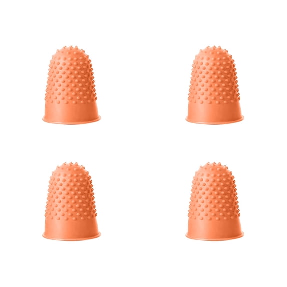 Rubber Fingers Tip Pads Grips For Counting Collating Writing Sorting Task Hot Glue And Sport Games Thick Reusable Protector Assorted Sizes Finger Home Decor