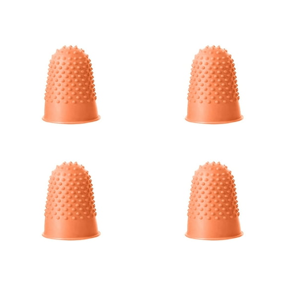 Rubber Fingers Tip Pads Grips For Counting Collating Writing Sorting Task Hot Glue And Sport Games Thick Reusable Protector Assorted Sizes Finger Cuff