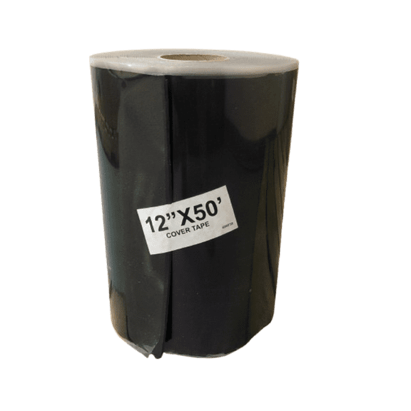 Rubber Flat Roofing BLACK COVER TAPE 12"x50' (One roll) - Tego Roofing Supply