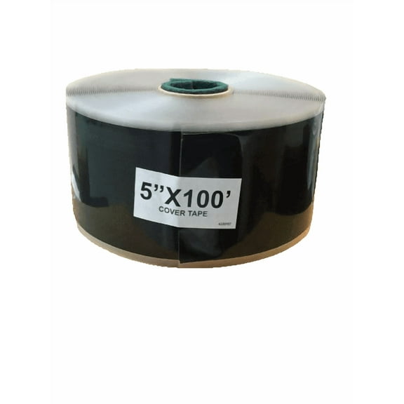 Rubber Flat Roofing BLACK COVER TAPE 5"x100' (One roll) - Tego Roofing Supply