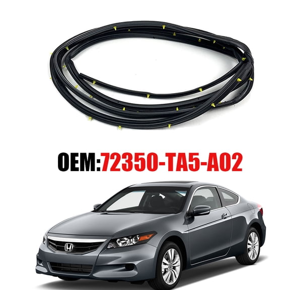 Rubber For Honda Accord 2008-2012 Replacement Front Left Door Seal Weather Strip