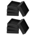 thumbnail image 1 of Uxcell 4Pcs Furniture Pads Non-Slip Furniture Coasters Square Caster Cups Black 2", 1 of 6