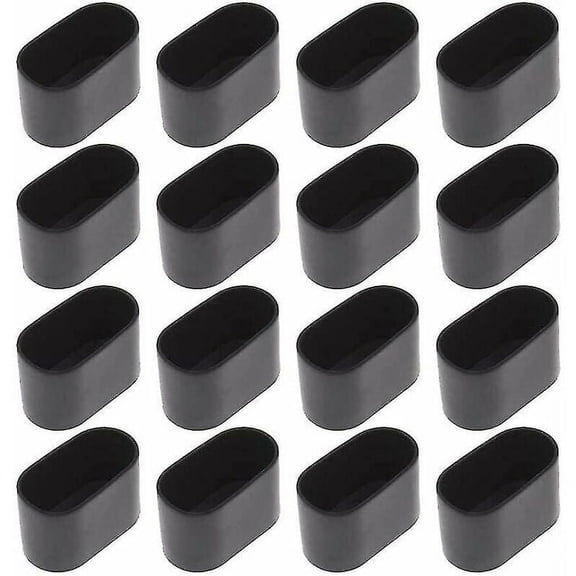 Widely Applicable Furniture Leg Protectors, Non-Slip PVC Floor Guards, 16pcs Black Set for Seamless Installation on Chairs, Tables, Sofas - Enhance Your Home's Beauty
