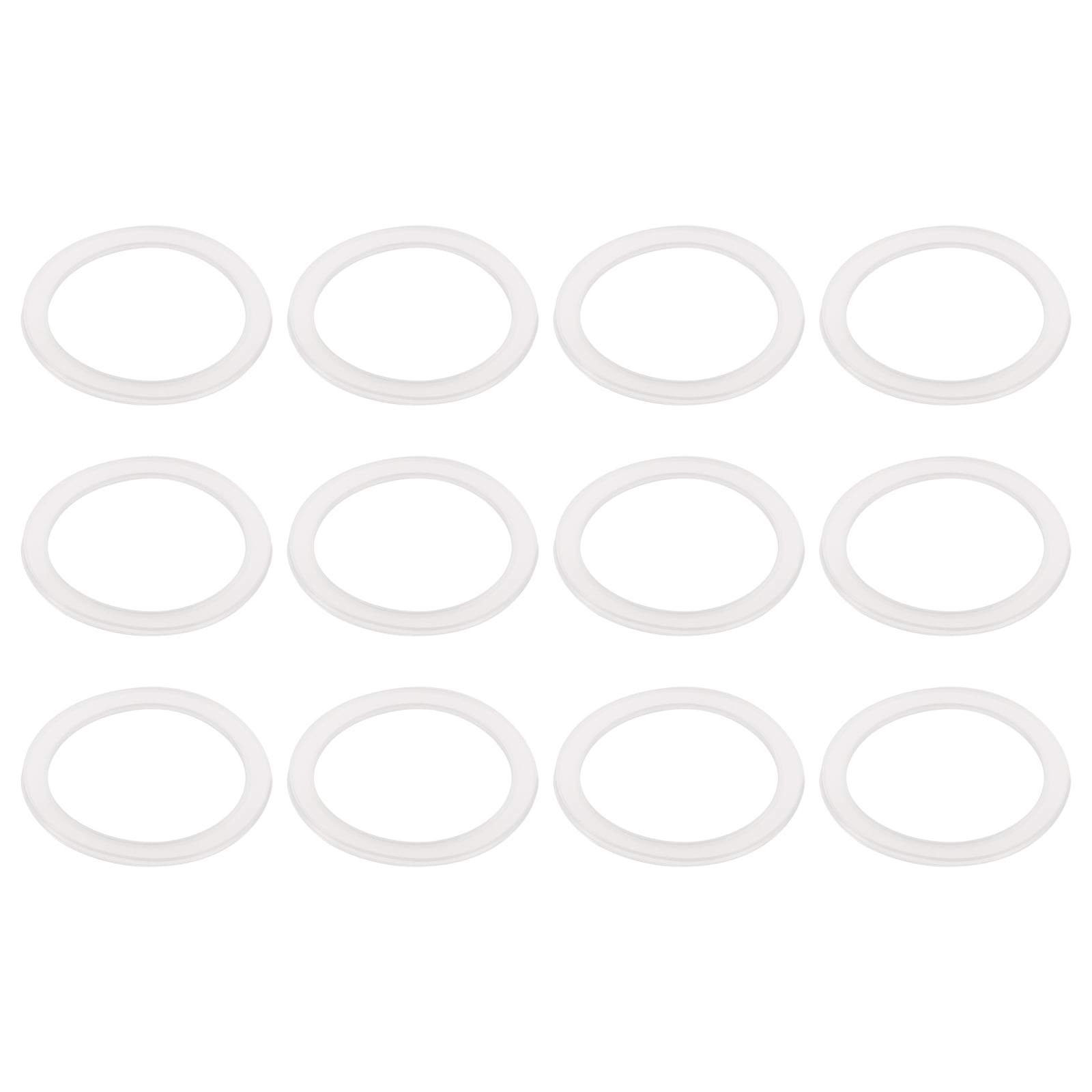 Rubber Gasket, 12pack Silicone Seals for Glass Jars, Standard Mouth