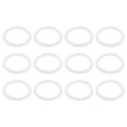 thumbnail image 1 of Uxcell 70mm Rubber Gasket, 12 Pack Silicone Seals for Glass Jars, Standard Mouth Leak Proof Fits Canning Lids (White), 1 of 6