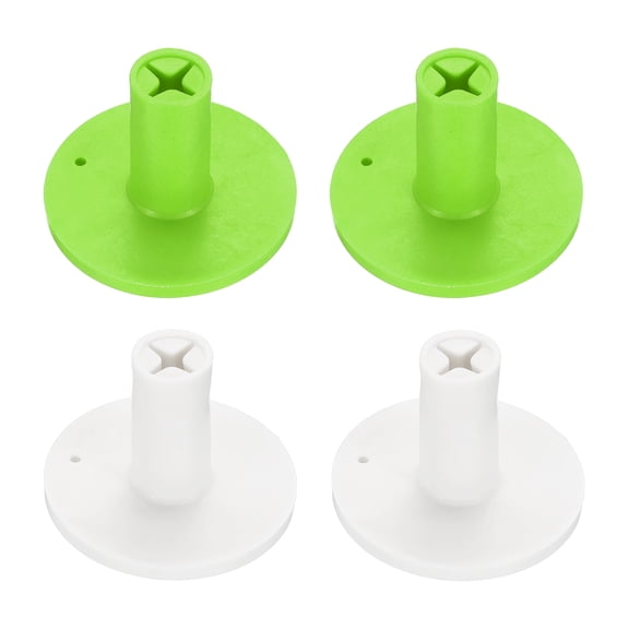 Rubber Golf Tee, Golf Practice Tees Training Driving Range, Non-Slip Golf Mat Tees with Holder,1.5Inch & 4Pcs & 2Colors- Fit for (Indoor or Outdoor Hitting Mat/Courses/Backyards)