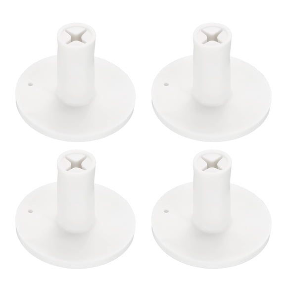 Rubber Golf Tee, Golf Practice Tees Training Driving Range, Non-Slip Golf Mat Tees with Holder,1.5Inch & 4Pcs & White- Fit for (Indoor or Outdoor Hitting Mat/Courses/Backyards)