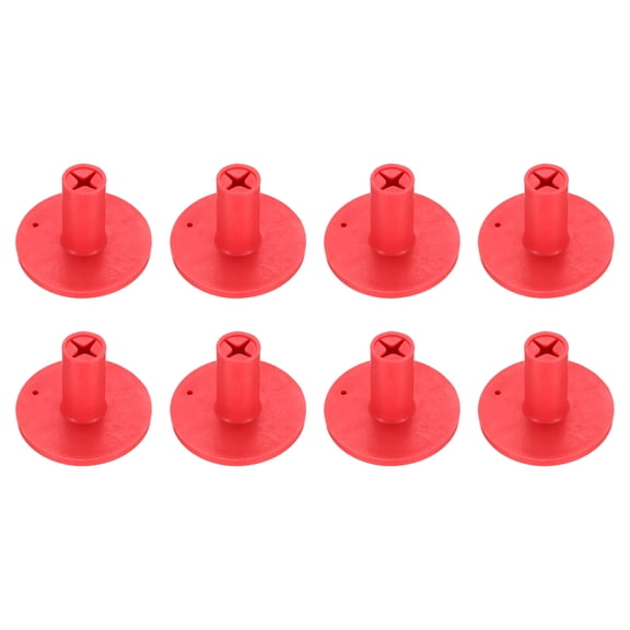 Rubber Golf Tee, Golf Practice Tees Training Driving Range, Non-Slip Golf Mat Tees with Holder,1.5Inch & 8Pcs & Red- Fit for (Indoor or Outdoor Hitting Mat/Courses/Backyards)