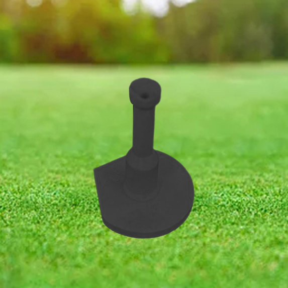 Rubber Golf Tees Holder Golf Ball Holder Outdoor Indoor Reusable Unbreakable Driving Range Mats for Golf Equipment Sports Accessories , black