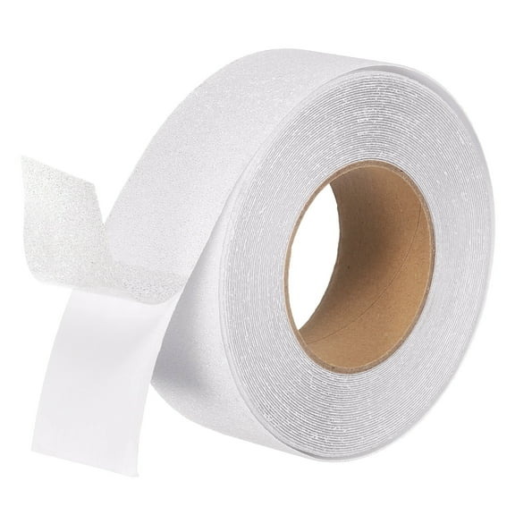 Rubber Grip Tape, 2" x 49.2 Ft Non-Slip Tape Broken Stone Textured Adhesive Grip Tape for Outdoor/Indoor Steps (Clear)