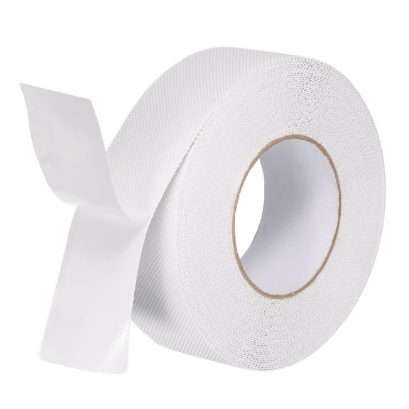 Rubber Grip Tape, 2" x 49.2 Ft Non-Slip Tape Diamond Textured Adhesive Grip Tape for Outdoor/Indoor Steps (White)