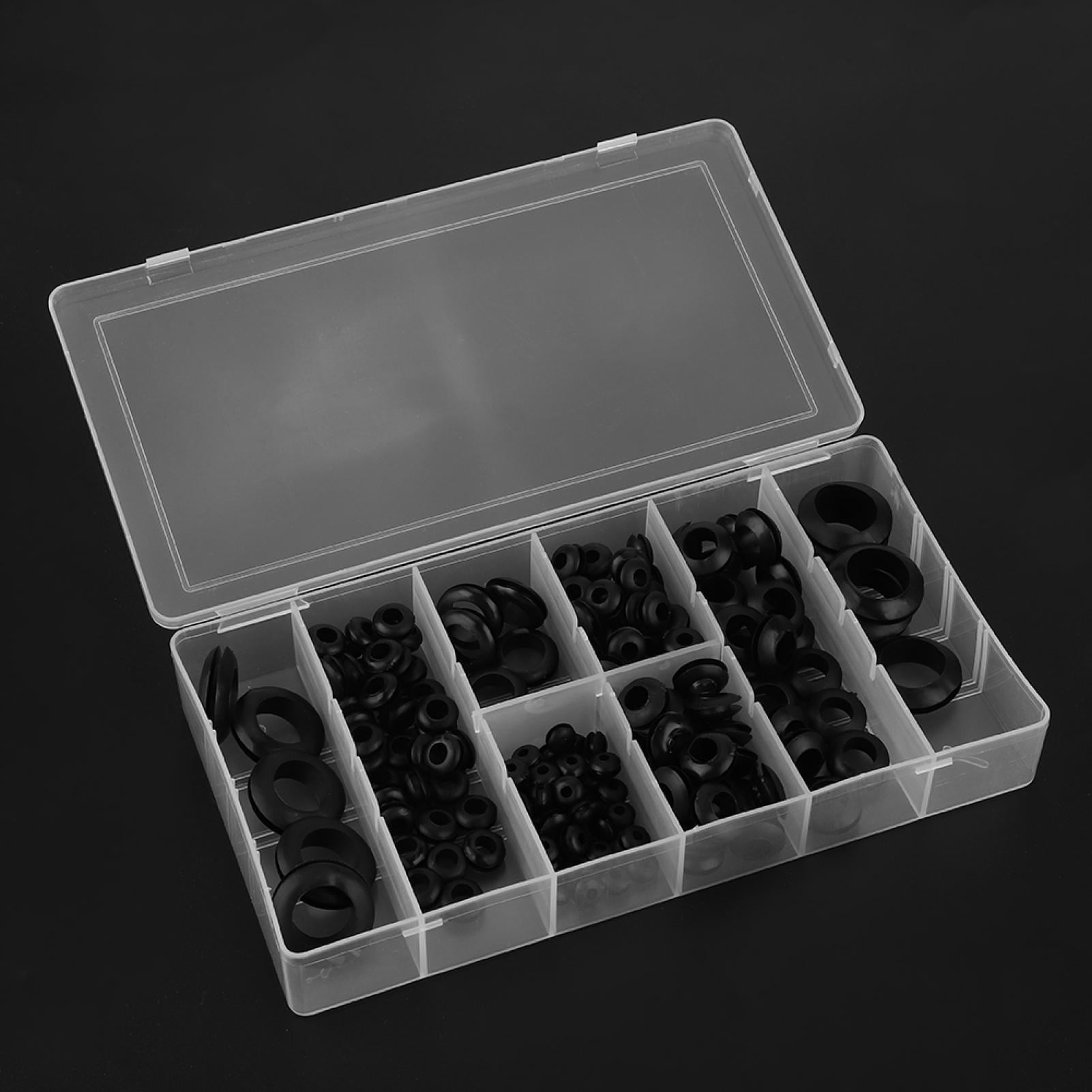 Rubber Grommet 180pcs, Firewall Hole Plug Set Electrical Wire Gasket