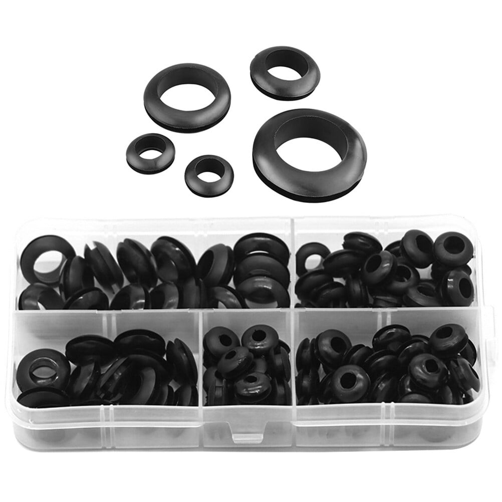 Rubber Grommet Kit 105pcs Assortment for Wiring and Piping - Walmart.com