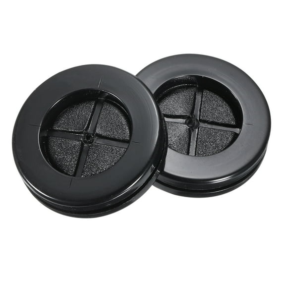 Rubber Grommet Round Double-Sided Mount Dia 48 mm ID 36 mm for Wire Protection Pack of 4