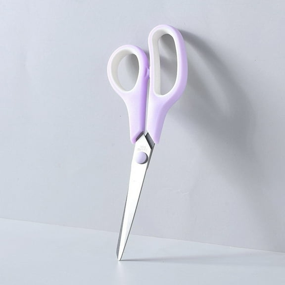 Rubber Handle Stainless Steel Macarons Color Scissors - 6 Inch Multipurpose Office Cutting Tools, Portable Craft Scissors for Paper, Tape & DIY Projects