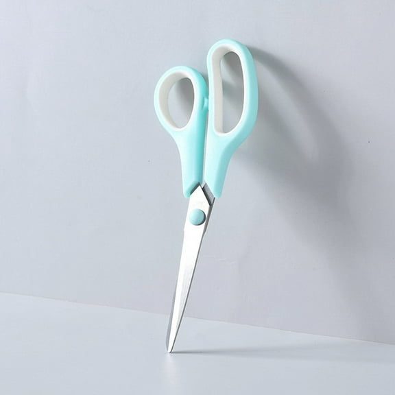 Rubber Handle Stainless Steel Scissors for Office Supplies - Multipurpose Paper Cutting Shears for Home Desk Use - Lightweight Portable Craft Scissors Set