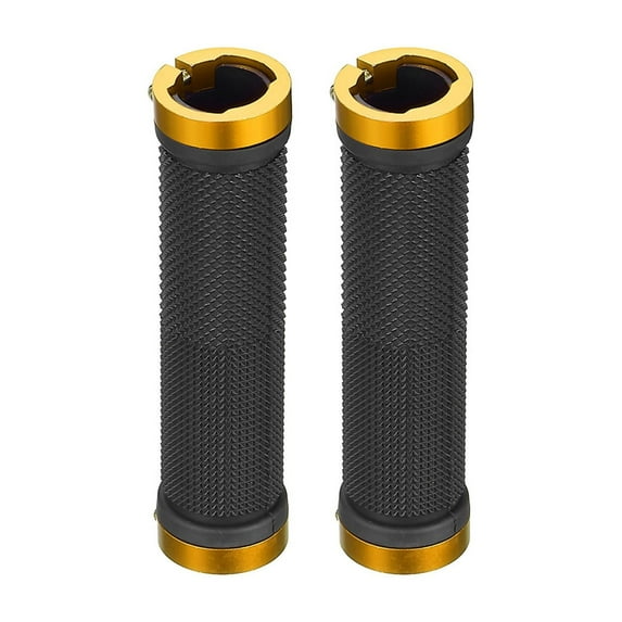 Rubber Handlebar Cover, Bicycle Handle Grips, Ergonomic Non-Slip Soft Rubber Handlebar Covers for Mountain Road Commuter Bikes, Tricycles, Scooters, 22.2mm Diameter, Pack of 2