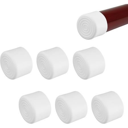 Rubber Handrail End Cap, 6PCS 42mm Inner Diameter Round Handrail End Caps Staircase Steps Hand Rail End Cover, Not Hurt Hands