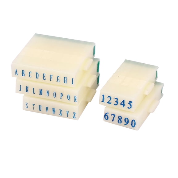 Rubber Head Detachable English Capital Letters Digits Arabic Numerals Stamp Set
