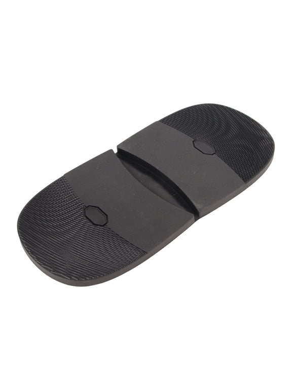 Rubber Heels Outsoles Shoe Repair Pads Replacement Non Slip Wear Resistant Cushion Protector for Men Women, 4.1 x 3.7 x 0.3 Inches / 10.3 x 9.5 x 0.7 cm, Black 7mm Thickness, 2 Pairs