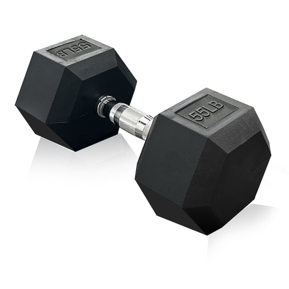 Rubber Hex Dumbbell Set, 15-550 lbs Multiple Weight Options, Premium Coated Free Weights for Home Gym Strength Training & Fitness Workout, Rack Not Included