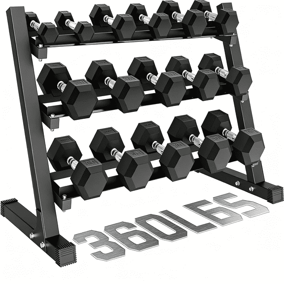 Rubber Hex Dumbbell Set with Racks,550LB rubber hex dumbbell set with rack includes pairs of 5,10,15,20,25,30,35,40LB weights,Strength Training Weight Set Home Gym
