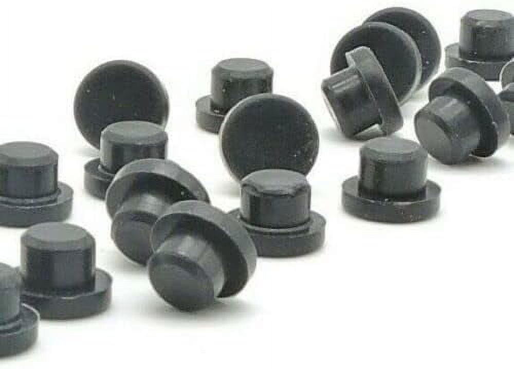 Rubber Hole Plugs 5/8" OD Compression Push In Stem Bumper 12 Per Pack