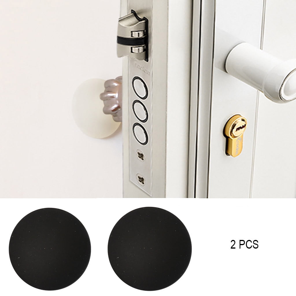 Rubber Home Door Doorknob Back Wall Protector Crash Pad Glass Dining