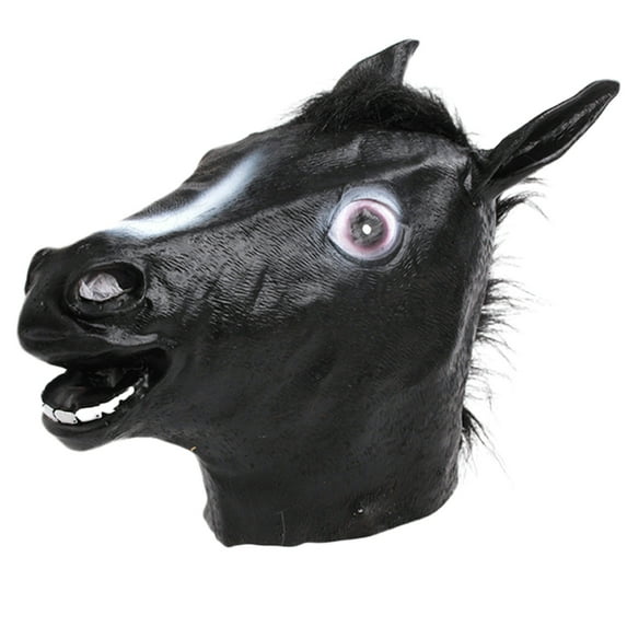 Rubber Horse Head Mask for Halloween Costume, Realistic Animal Mask for Adults, Durable & Lightweight Pranks Party Accessories, Funny Costume Prop for Themed Parties & Comedy Skits
