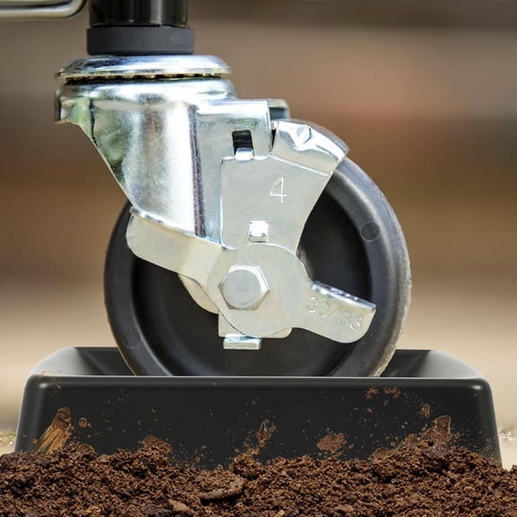 Rubber Jack Wheel Chock Dock Block Heavy Duty Stabilizer with Drain Holes Reusable Secure Fit Easy Installation for Caravans Trailers​