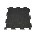 thumbnail image 1 of Rubber King Interlocking Rubber Gym Floor Tiles 6mm 19"x19" 10 Pieces, Grey, 1 of 7